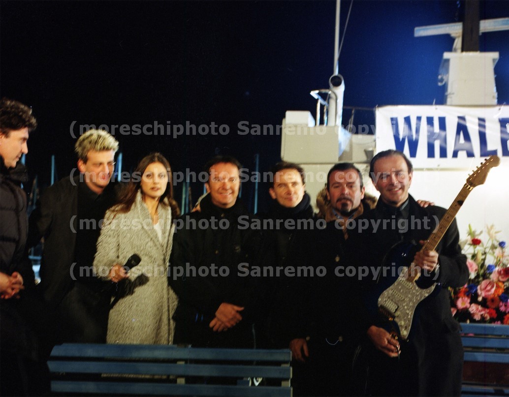 I POOH intervistati da Rosita Celentano nel porto di Sanremo il 31 dic 2000