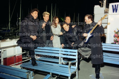 I POOH intervistati da Rosita Celentano nel porto di Sanremo il 31 dic 2000